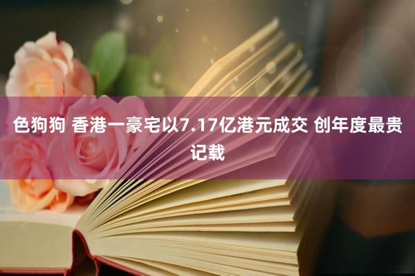 色狗狗 香港一豪宅以7.17亿港元成交 创年度最贵记载