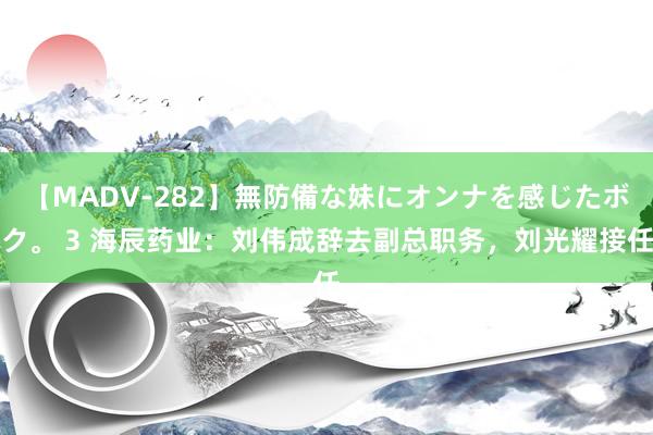 【MADV-282】無防備な妹にオンナを感じたボク。 3 海辰药业：刘伟成辞去副总职务，刘光耀接任