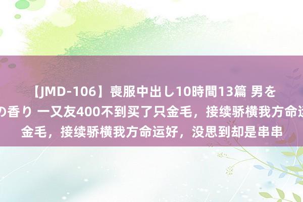 【JMD-106】喪服中出し10時間13篇 男を狂わす生臭い未亡人の香り 一又友400不到买了只金毛，接续骄横我方命运好，没思到却是串串