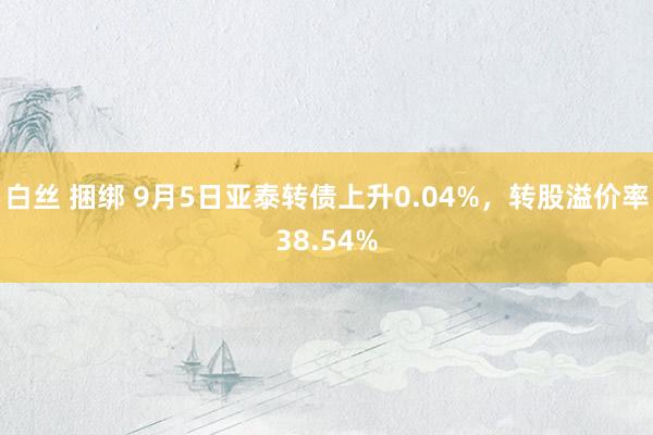 白丝 捆绑 9月5日亚泰转债上升0.04%，转股溢价率38.54%